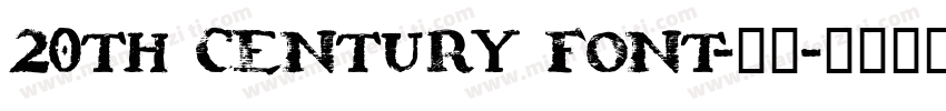 20th Century Font-常规字体转换